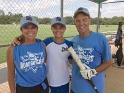 Sim Trotter with his daughter and grandson, Mandy and Tanner Markee