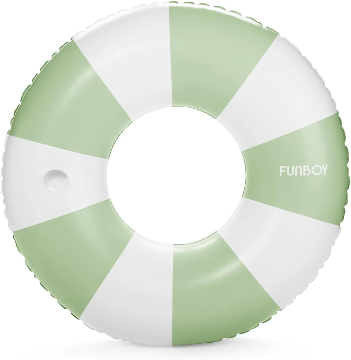 Green stripe pool float