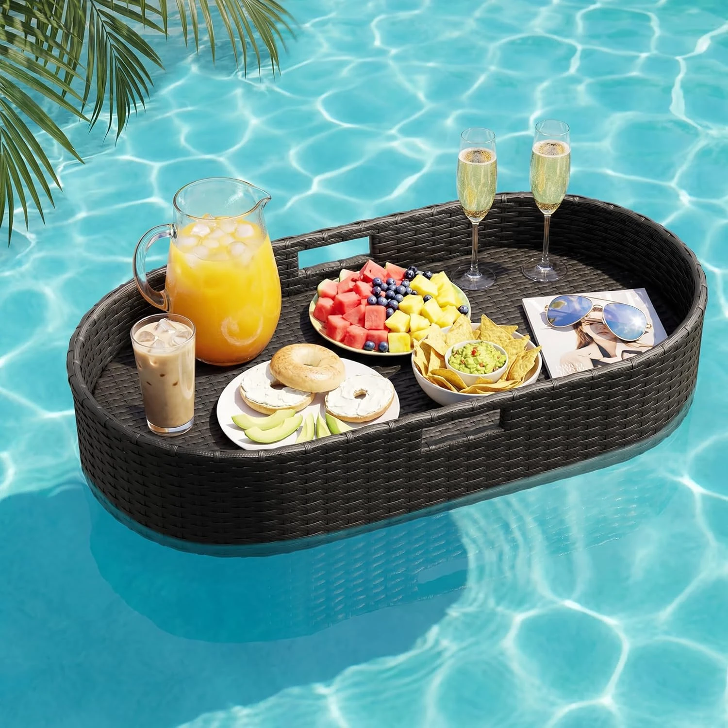 Floating tray
